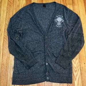 Obey logo Women’s cardigan sweater size large